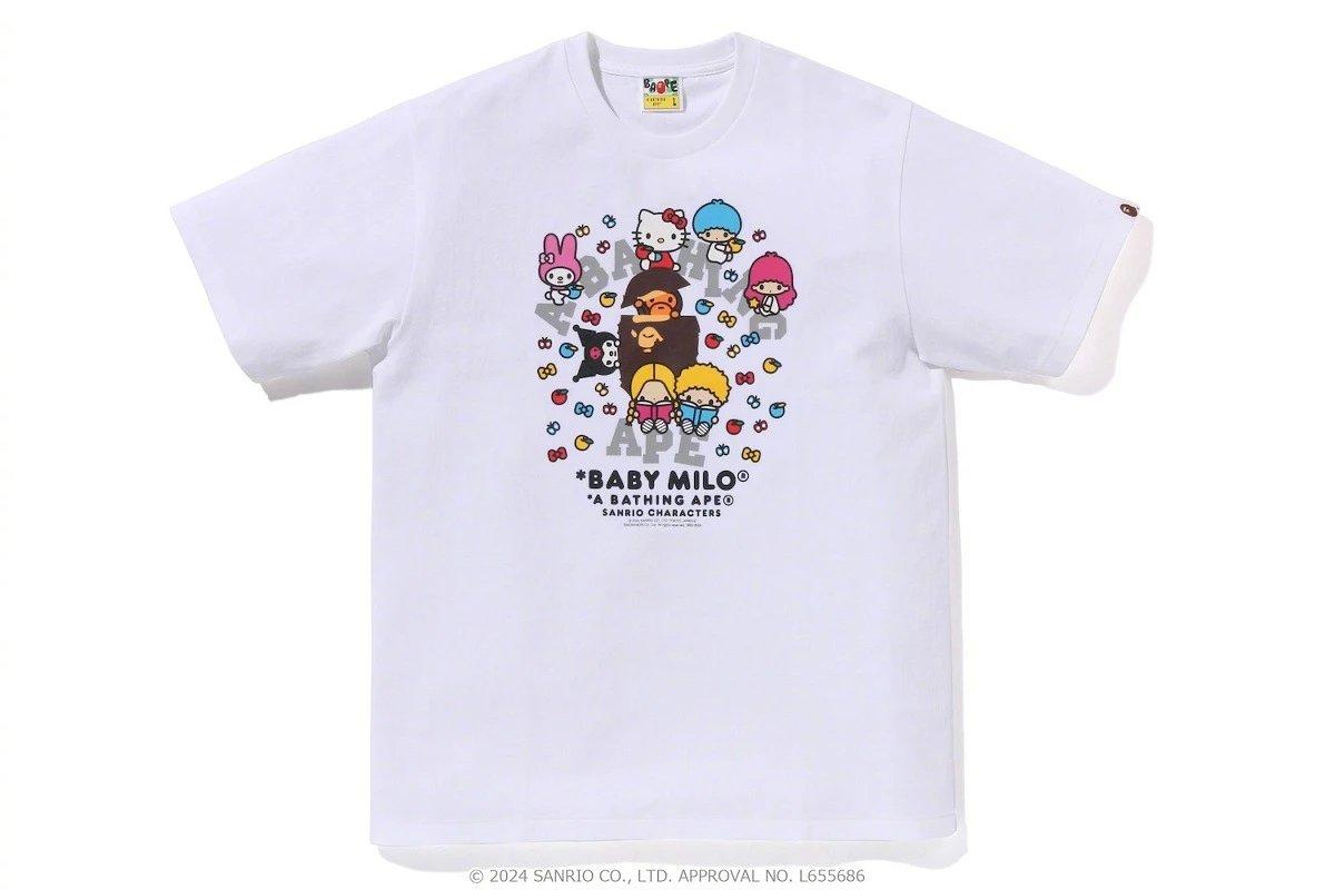 A Bathing Ape T-Shirts Baby Milo Sanrio Character Graphic — Family Portrait 2