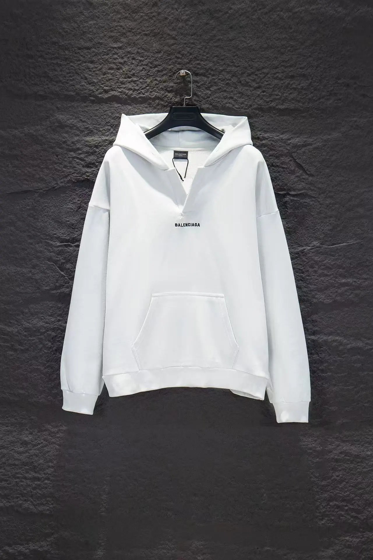 Unbranded Hoodies & Sweatshirts Oversized Letter-Graphic Pullover Hoodie — Gray-white 5213