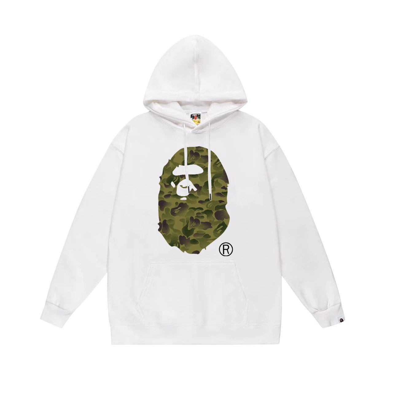 BAPE Hoodies & Sweatshirts Graphic Pullover Hoodie — 642 white