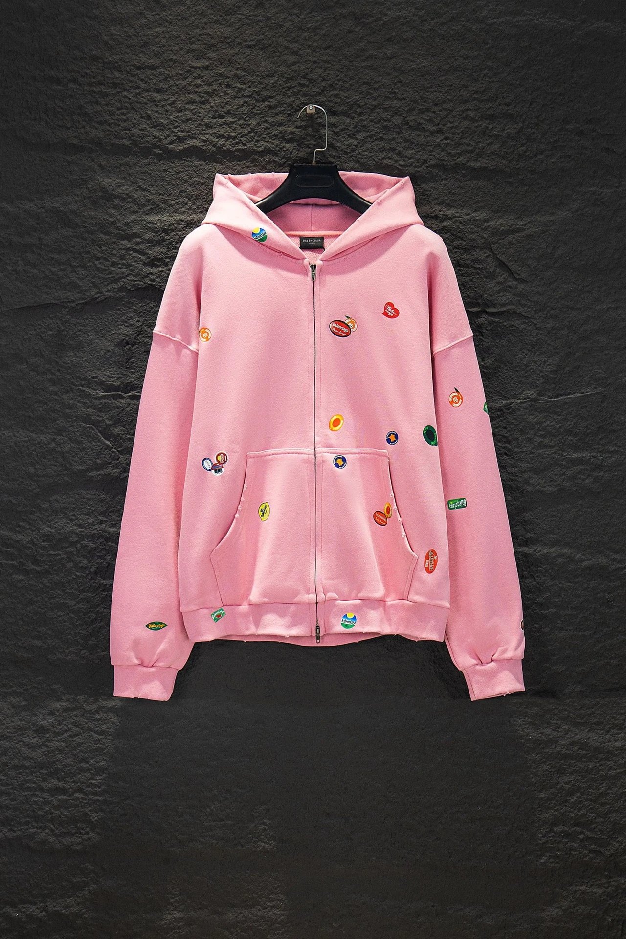 Unbranded Hoodies & Sweatshirts Oversized Letter-Graphic Pullover Hoodie — Pink 5234