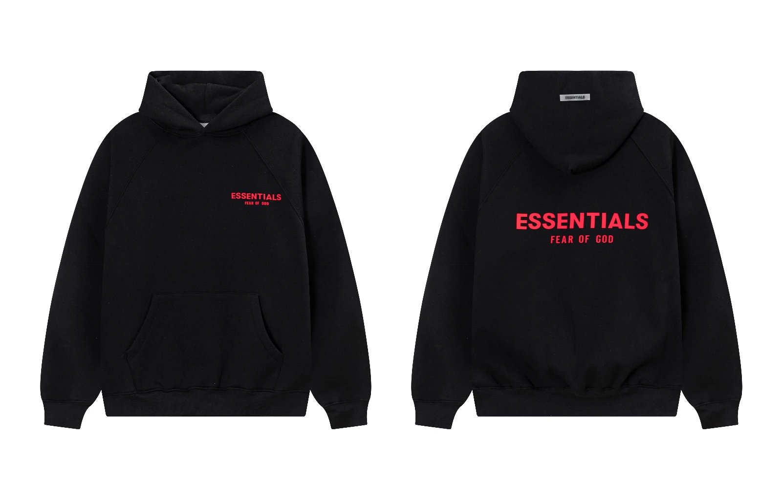 Fear of God ESSENTIALS Hoodies & Sweatshirts Logo Pullover Hoodie — 2265 black