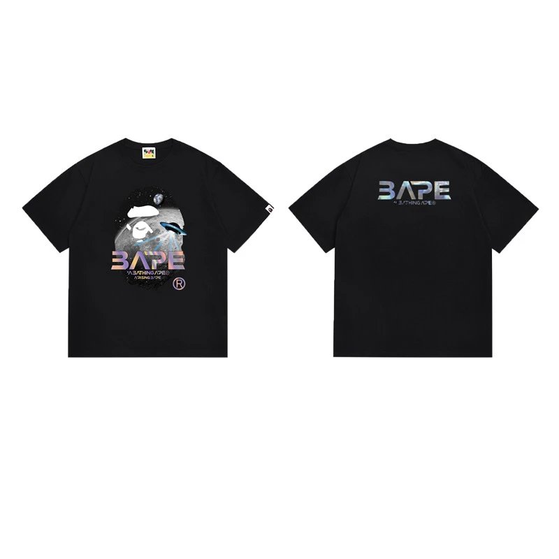 A Bathing Ape T-Shirts Head Graphic — 158 black