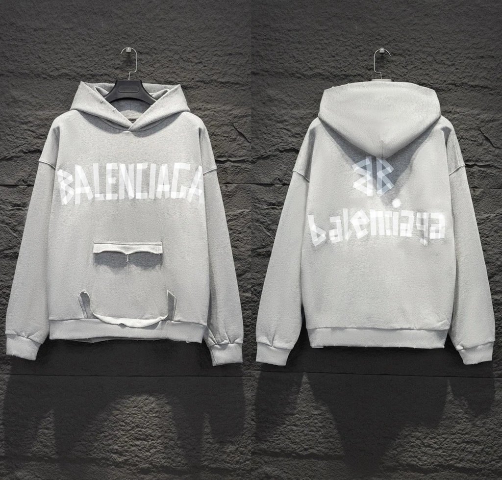 Unbranded Hoodies & Sweatshirts Oversized Letter-Graphic Pullover Hoodie — Floral gray 5104