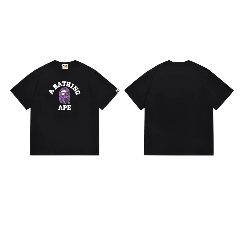 A Bathing Ape T-Shirts Head Graphic — 161 Black