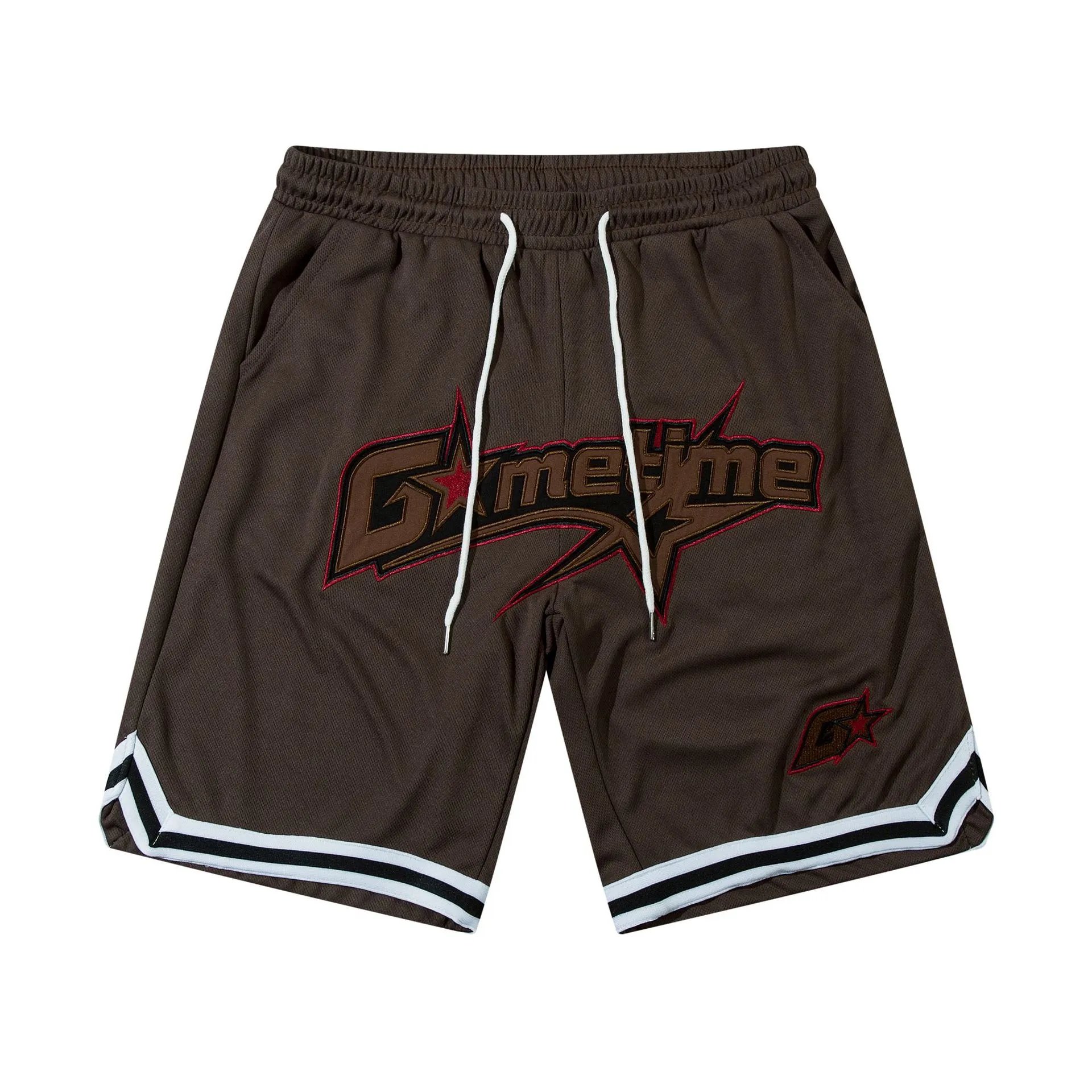 Cityloco Shorts Graphic Mesh Basketball — 85 Dark brown
