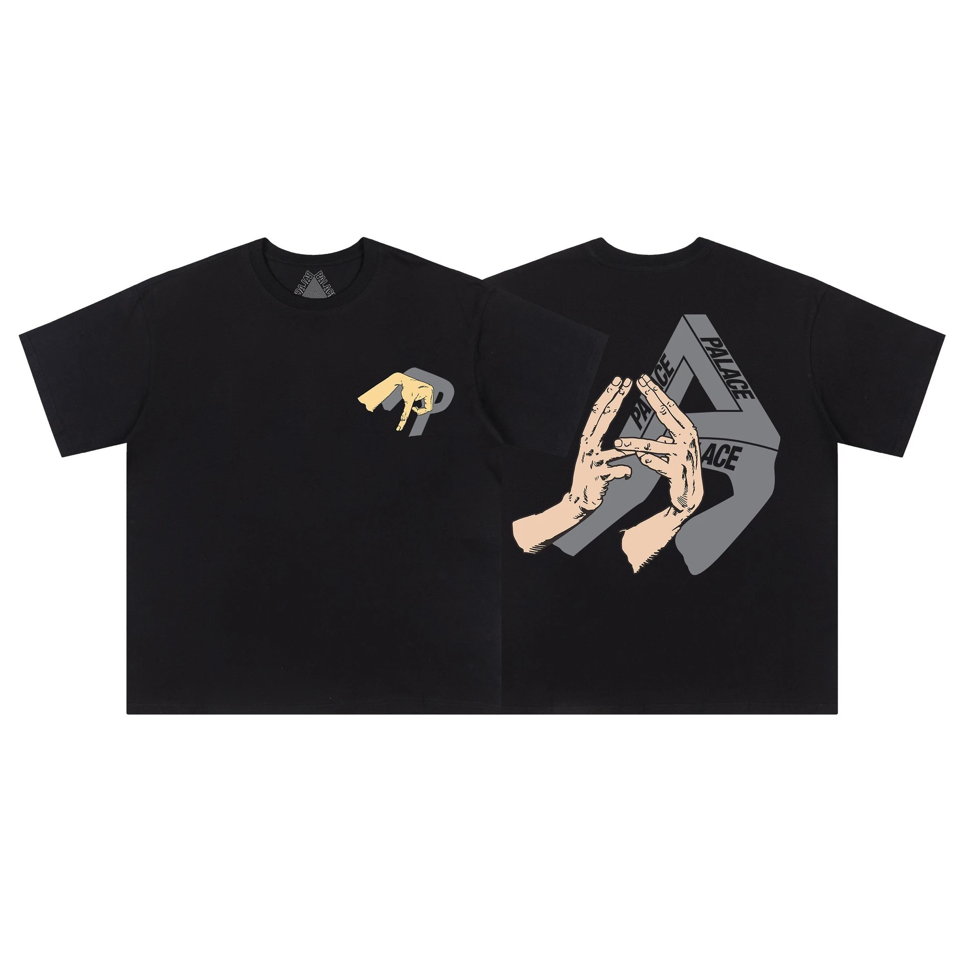 Palace T-Shirts Tri-Ferg Graphic — 05 Black