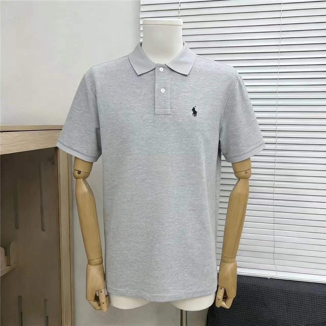 Polo Ralph Lauren Shirts Short-Sleeve Embroidered Pony Shirt — Little horse gray 002
