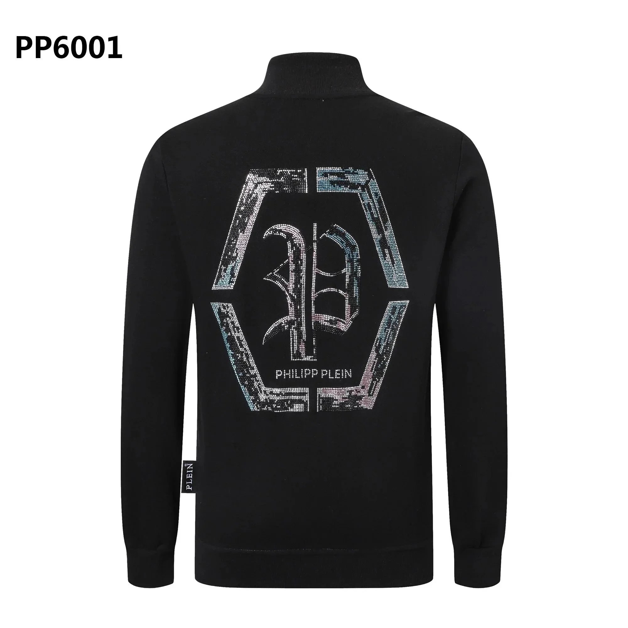 Philipp Plein Knitwear Ribbed Turtleneck Skull Embellished Sweater — 24 black 005