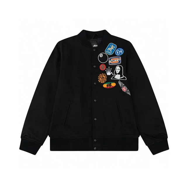 Stüssy Jackets Patchwork varsity bomber jacket product detail image 14