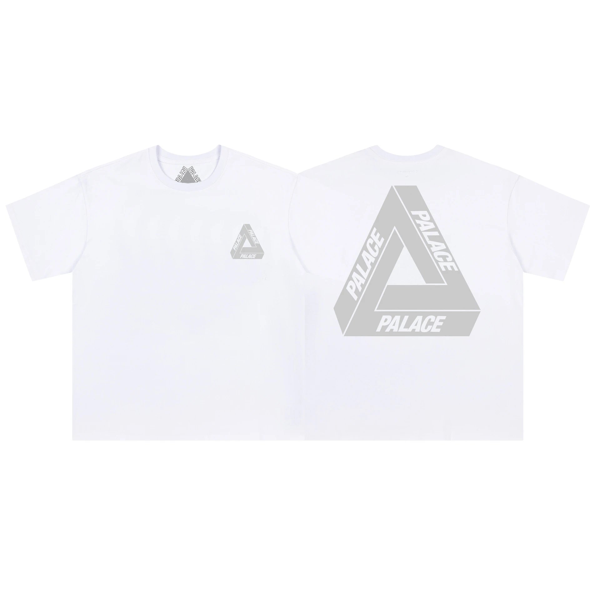 Palace T-Shirts Tri-Ferg Graphic — 03 White Ash