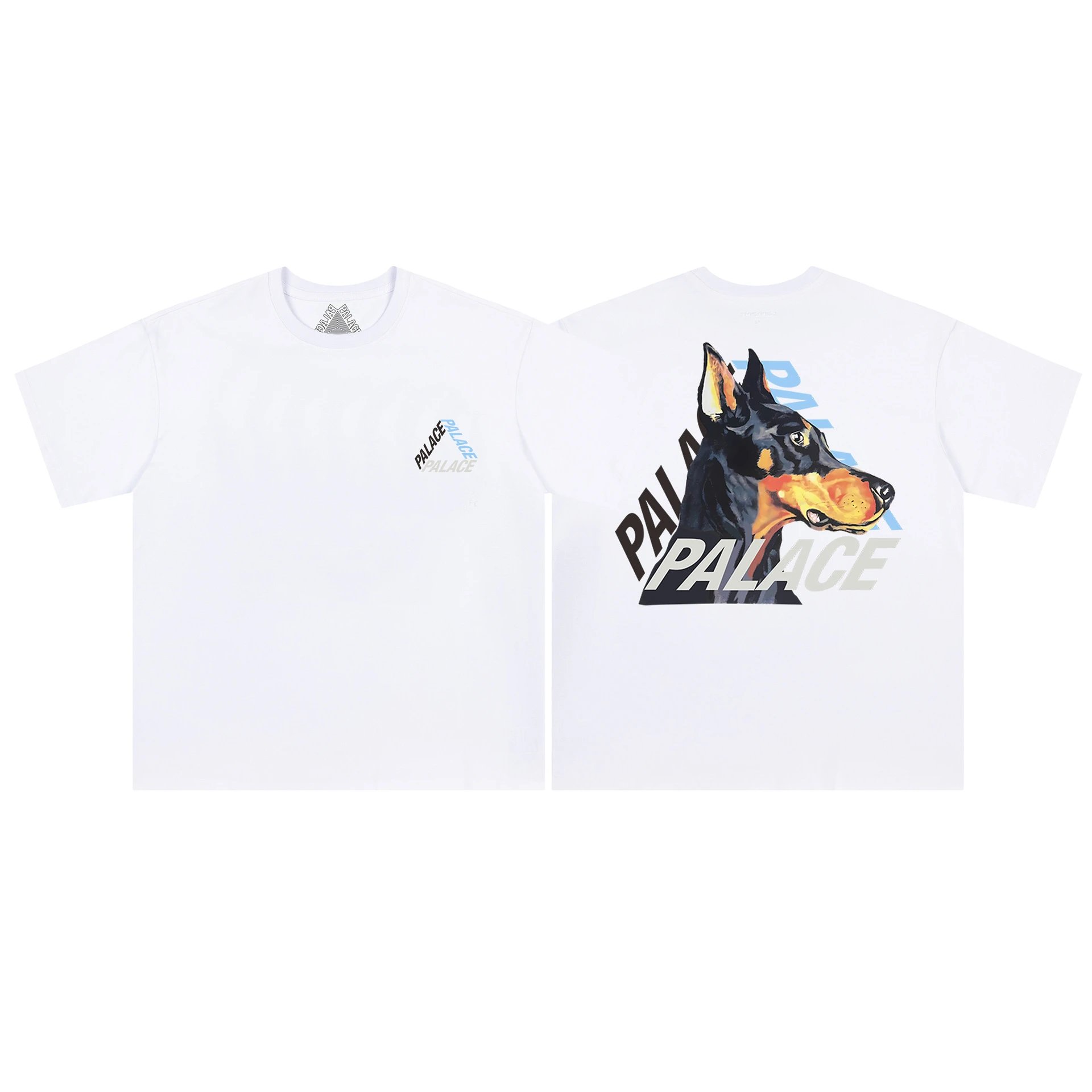 Palace T-Shirts Tri-Ferg Graphic — 18 white