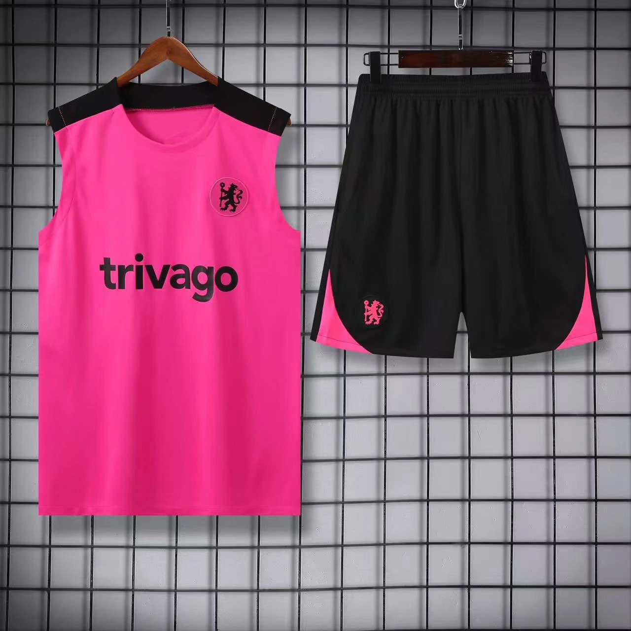 Atlético de Madrid Football Jerseys Sleeveless jersey and shorts set — 2425 Chelsea Pink