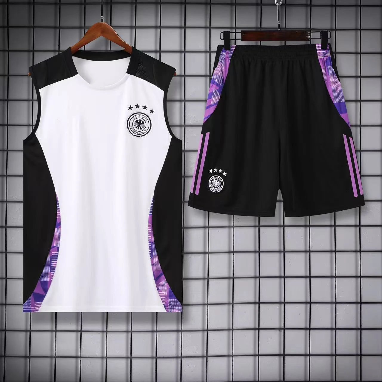 Atlético de Madrid Football Jerseys Sleeveless jersey and shorts set — 2425 German white