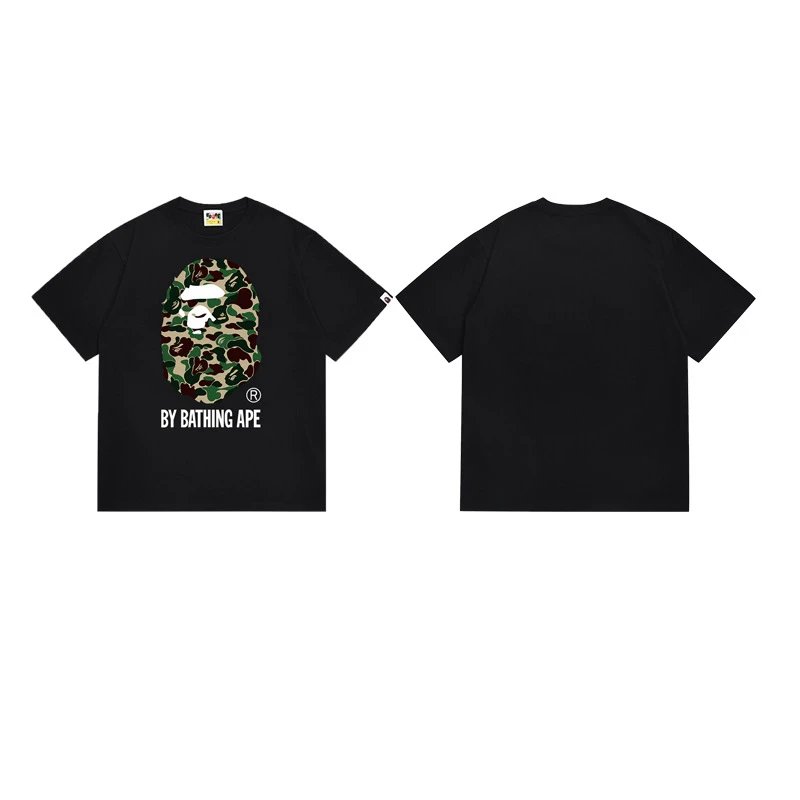 A Bathing Ape T-Shirts Head Graphic — 151 black and green