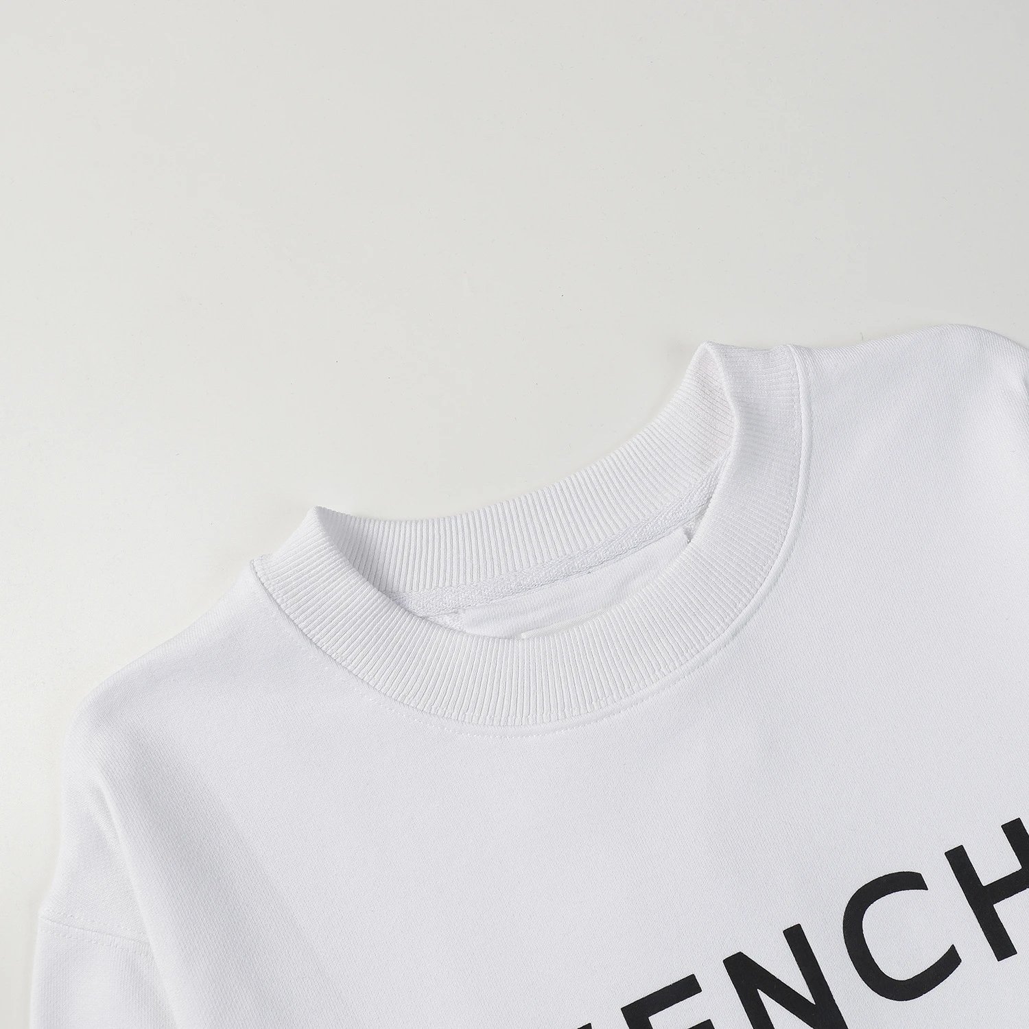 Givenchy Logo Print Green 4G Locks Sweatshirt White Hoodie - 49