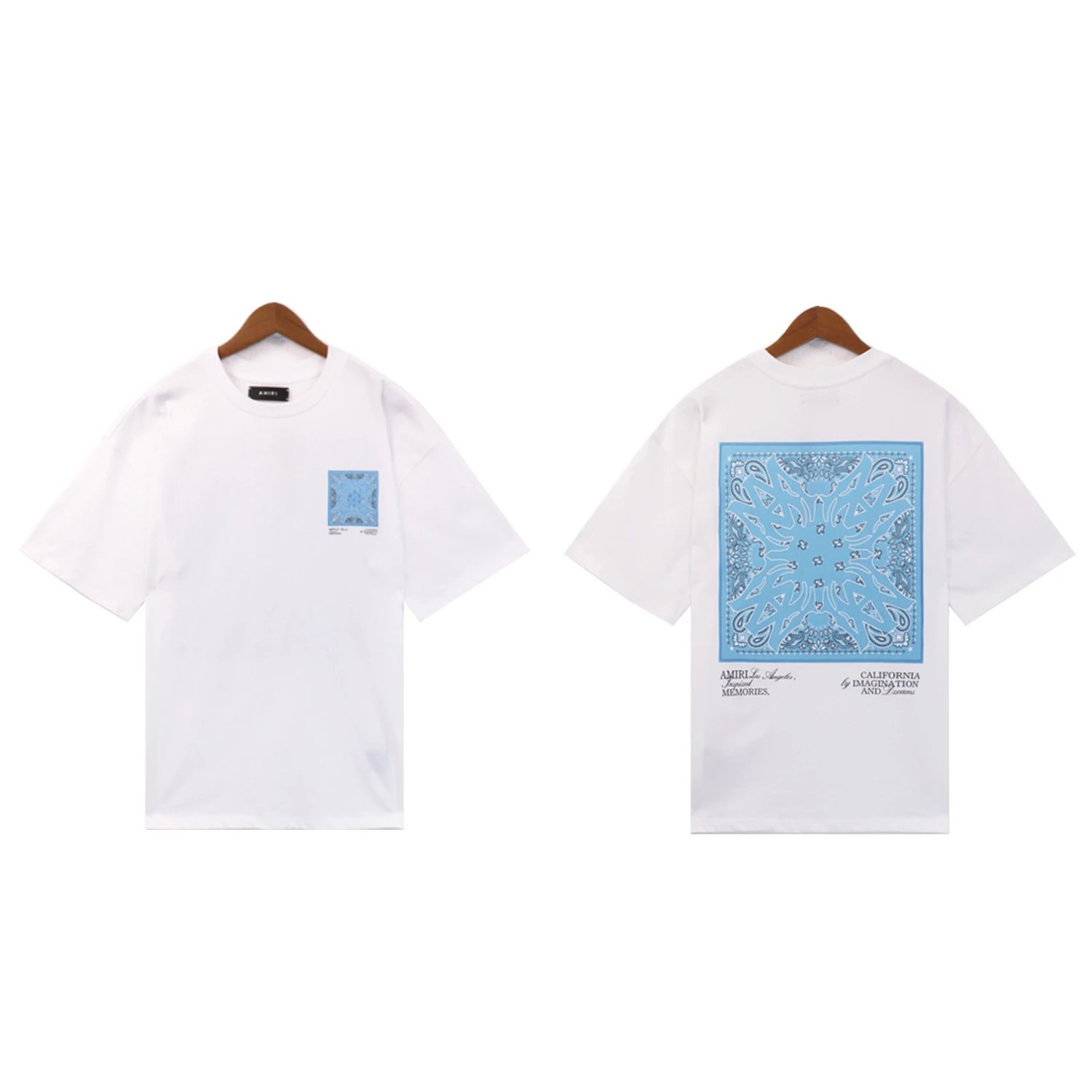 AMIRI T-Shirts Washed Graphic T-Shirt — 2227 white