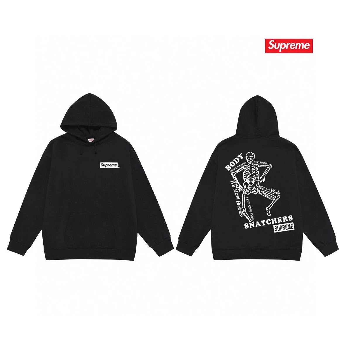 Supreme Hoodies & Sweatshirts Fleece-Lined Body Snatchers Graphic Hoodie — 46-1 Fleece-lined style
