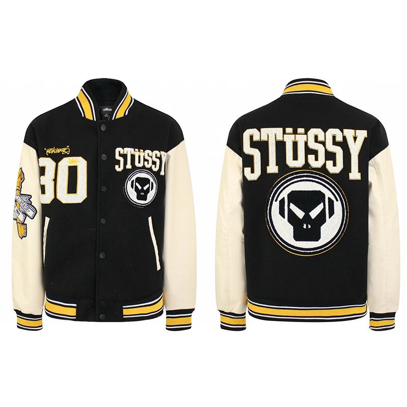 Stüssy Jackets Patchwork varsity bomber jacket image 3