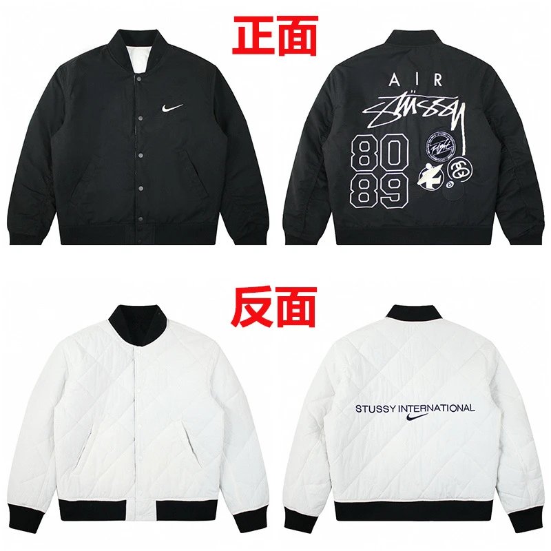 Stüssy Jackets Patchwork varsity bomber jacket — 812 black