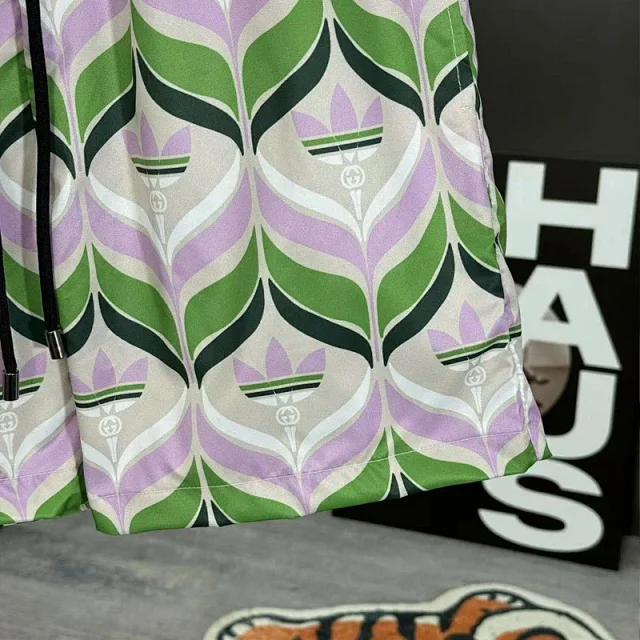 adidas Shorts Trefoil geometric-print drawstring product detail image 5