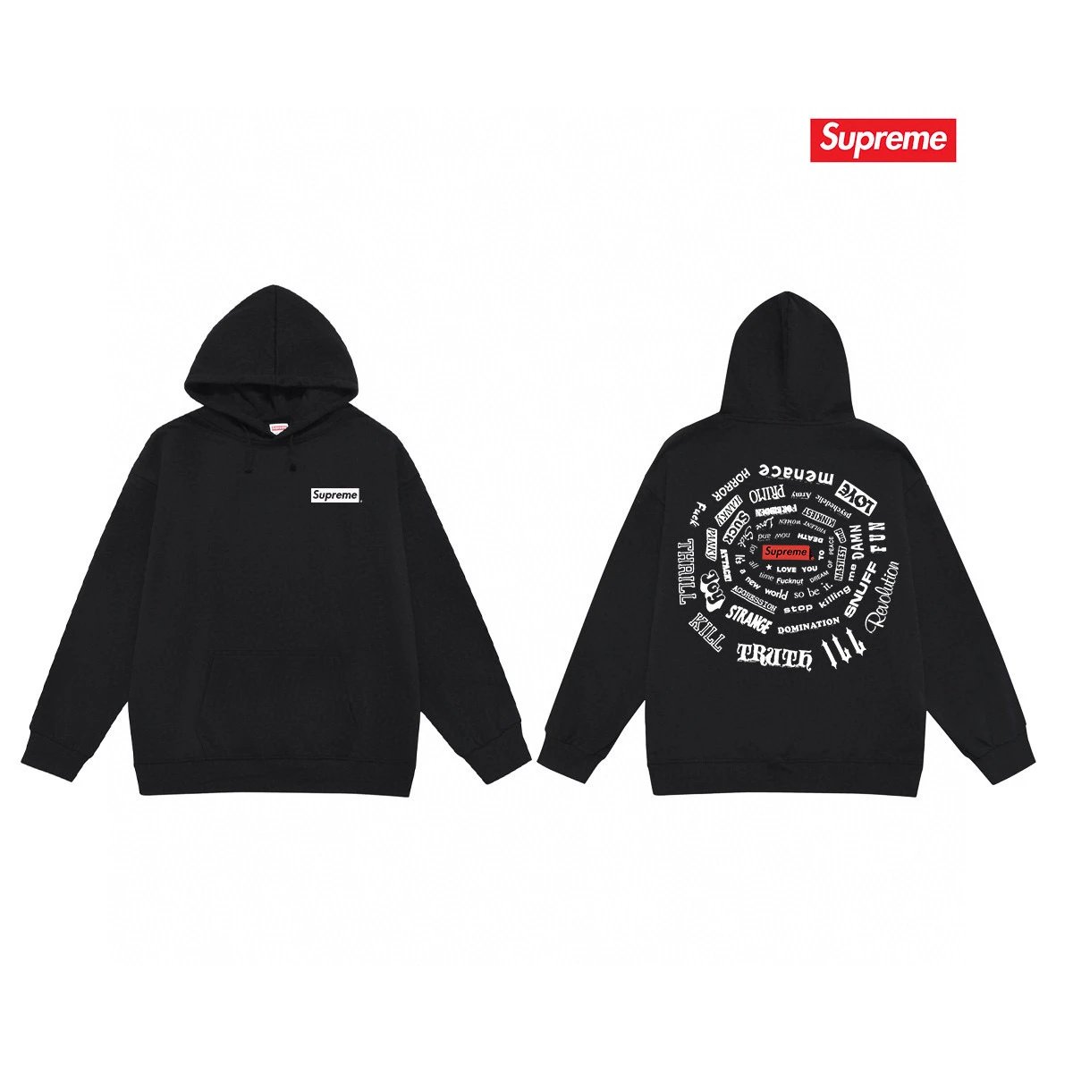 Supreme Hoodies & Sweatshirts Fleece-Lined Body Snatchers Graphic Hoodie — 59-2 Fleece-lined style