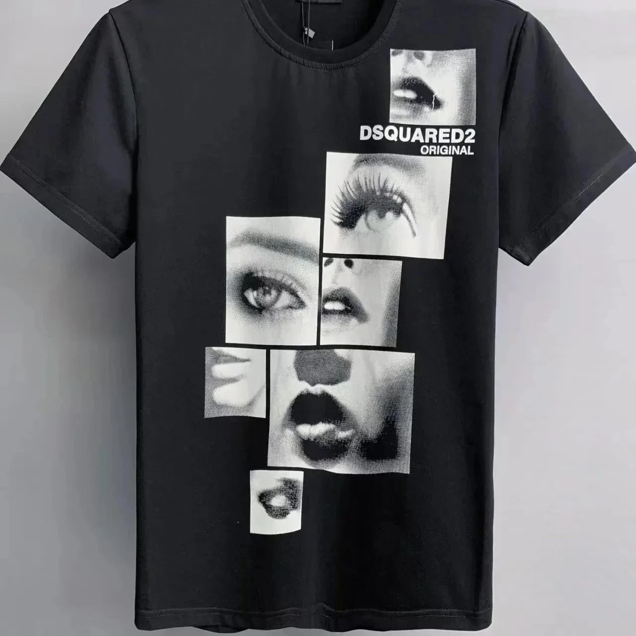 Dsquared2 T-Shirts DT992 graffiti-print crew-neck T-shirt — DQ 931 black