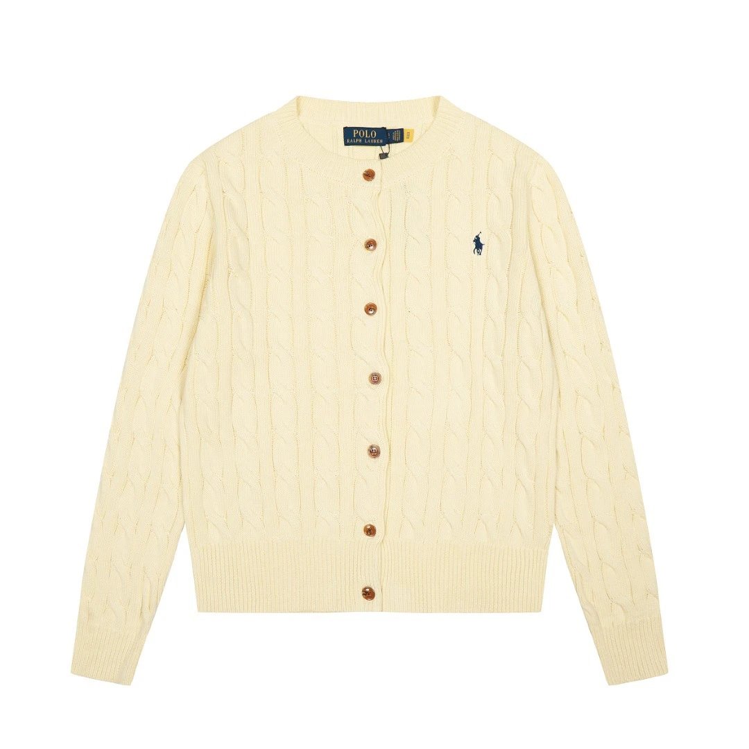 Polo Ralph Lauren DS 006 and 6609 knitwear — DS 006 Milky apricot