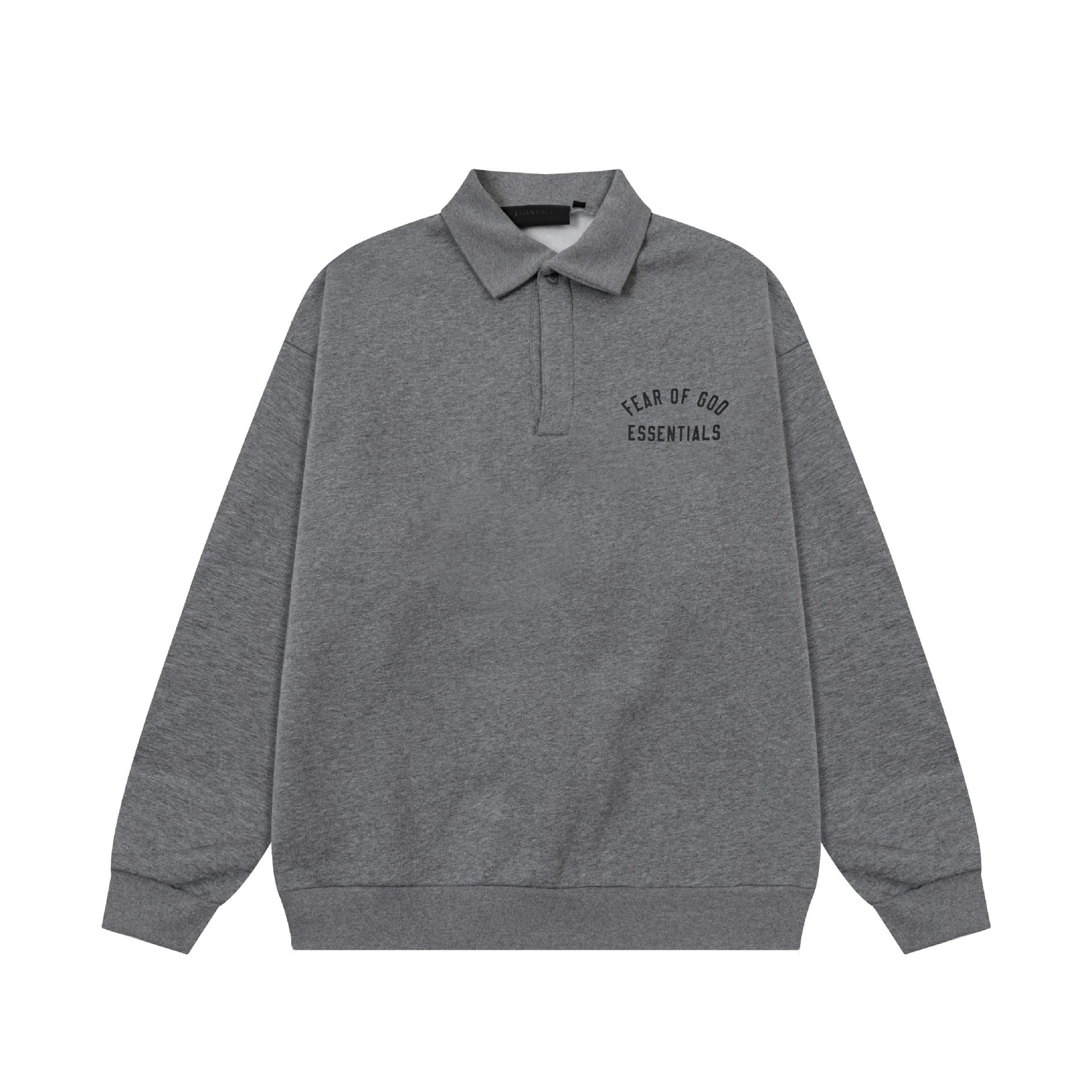 Fear of God ESSENTIALS Hoodies & Sweatshirts Logo Pullover Hoodie — 2263 Dark gray