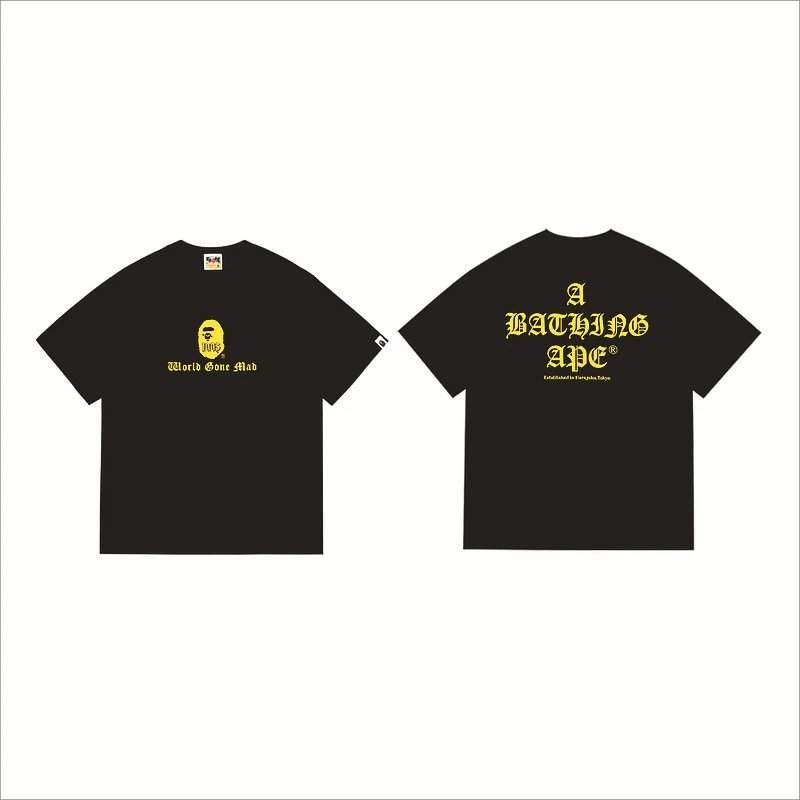 BAPE T-Shirts Hot Wheels Graphic Short-Sleeve T-Shirt — 250 black