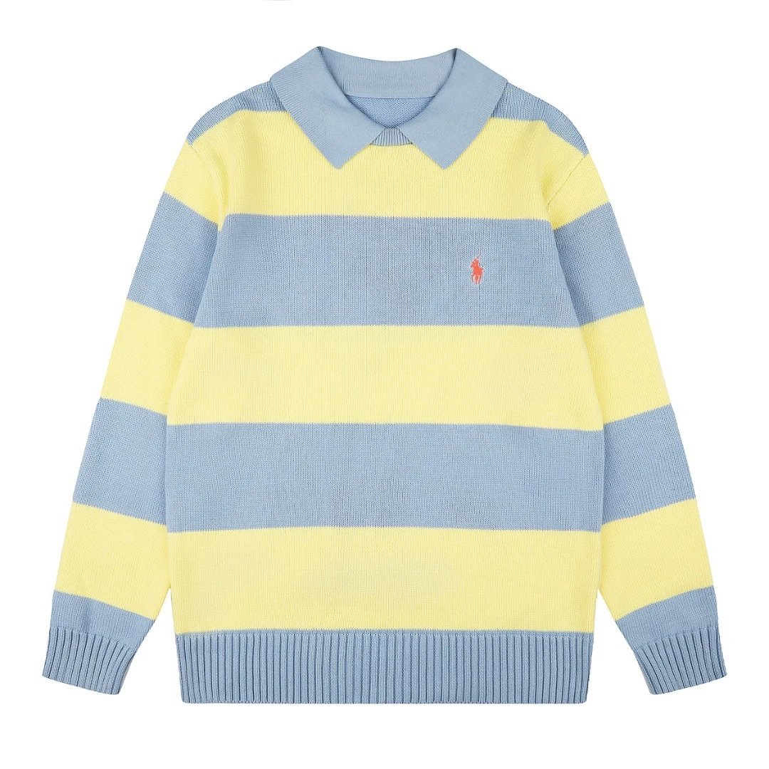Polo Ralph Lauren DS 006 and 6609 knitwear — DS 6609 light blue spell yellow