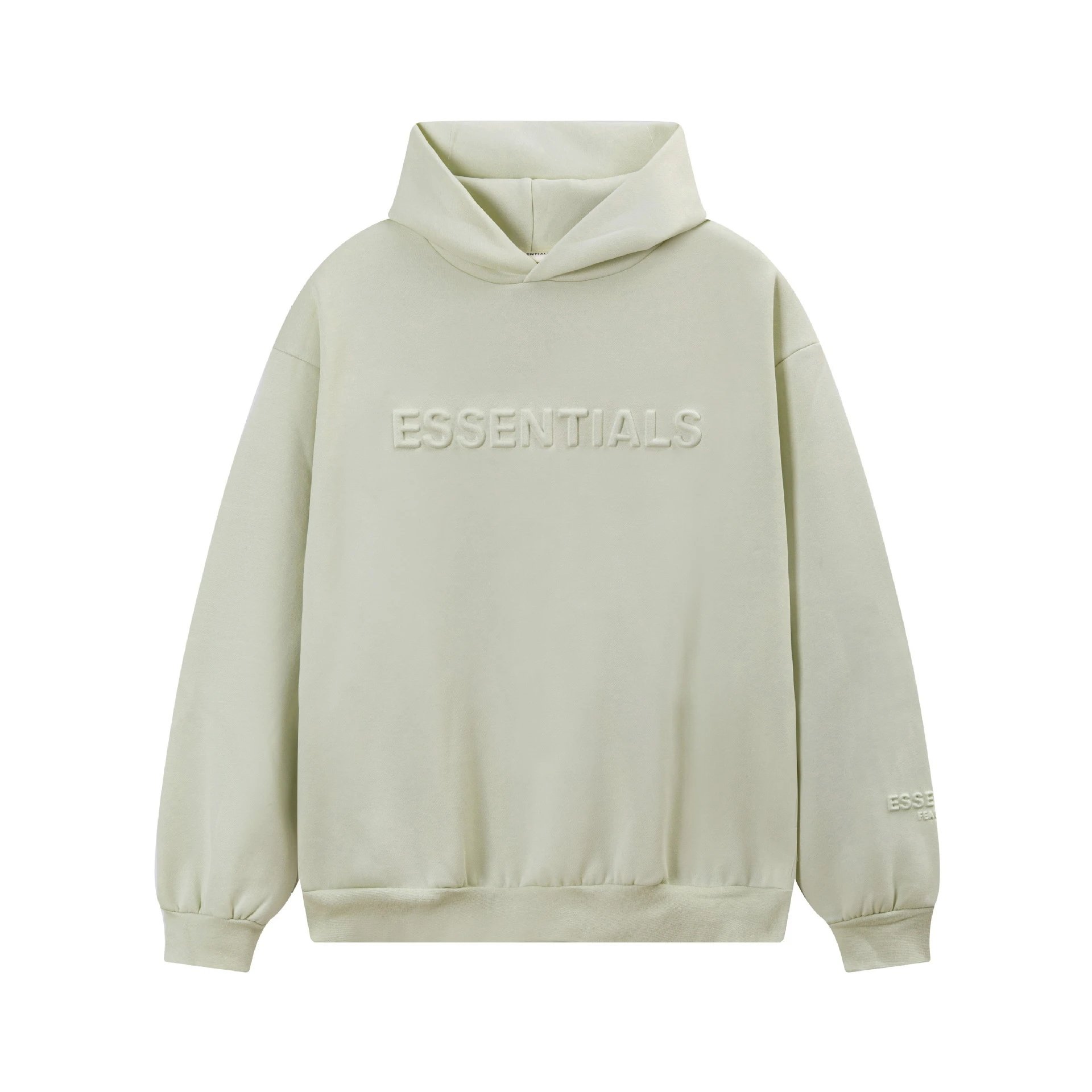Fear of God ESSENTIALS Hoodies & Sweatshirts Logo Pullover Hoodie — 2268 Matcha green