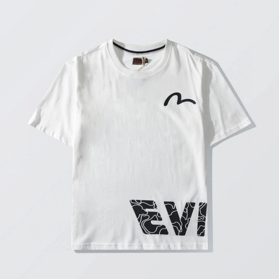 Evisu T-Shirts Short-Sleeve Seagull Logo Print T-Shirt image 5