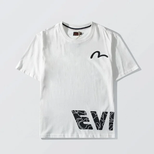 Evisu T-Shirts Short-Sleeve Seagull Logo Print T-Shirt product detail image 5