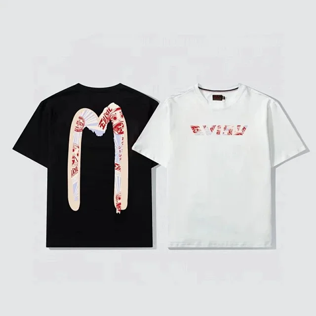 Evisu T-Shirts Short-Sleeve Seagull Logo Print T-Shirt product detail image 9