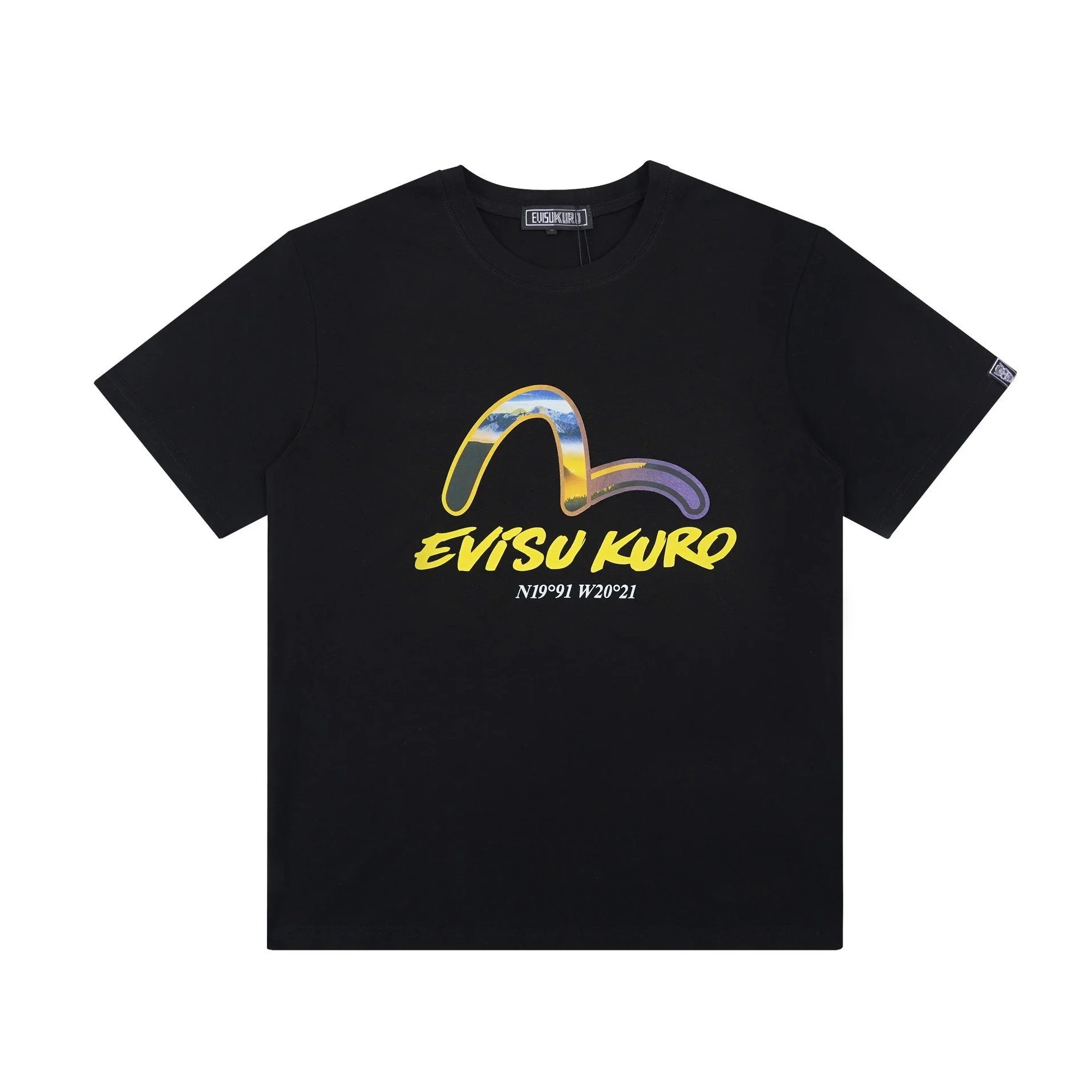 Evisu T-Shirts Short-Sleeve Seagull Logo Print T-Shirt image 13