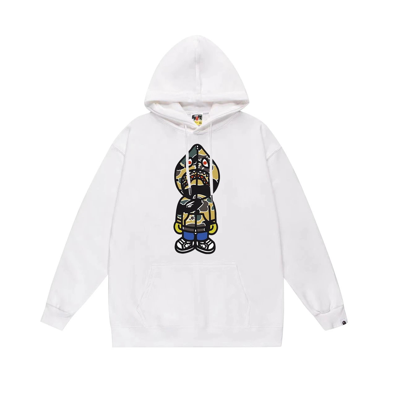 BAPE Hoodies & Sweatshirts Graphic Pullover Hoodie — 638 white