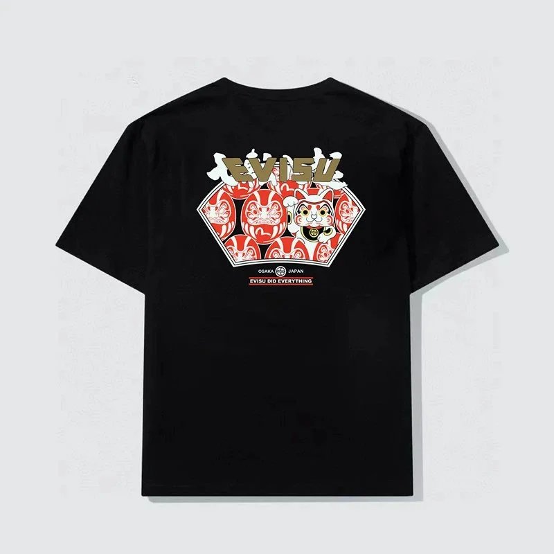 Evisu T-Shirts Short-Sleeve Seagull Logo Print T-Shirt — 11