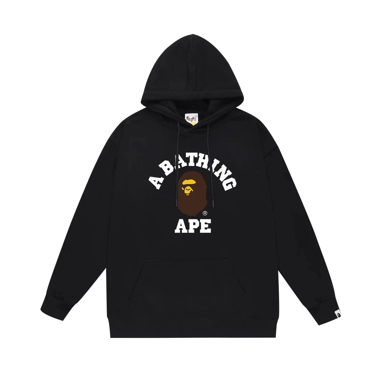 A Bathing Ape Hoodies & Sweatshirts Camo Head Graphic Pullover Hoodie — 657 Black