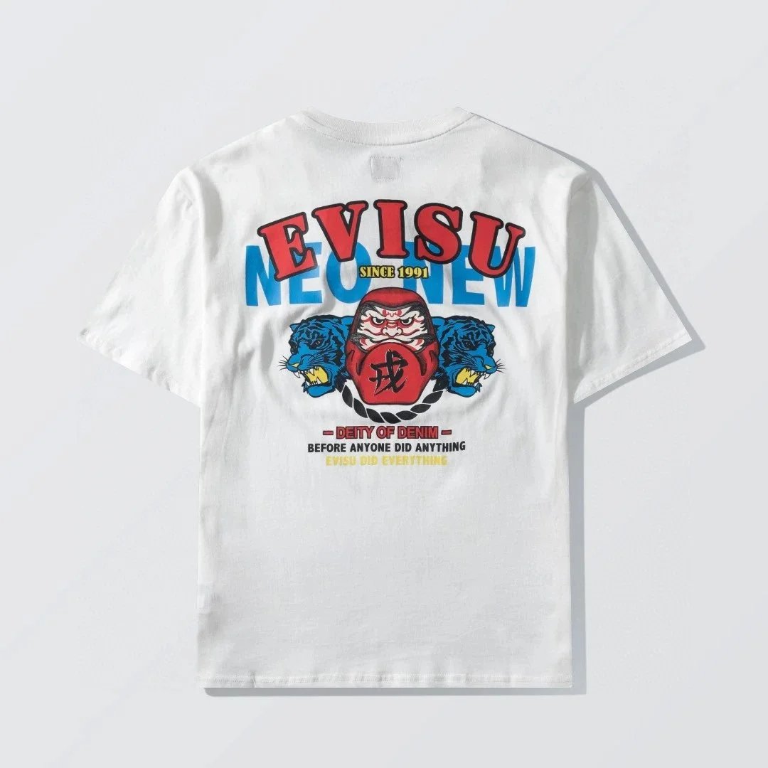 Evisu T-Shirts Short-Sleeve Seagull Logo Print T-Shirt — 27