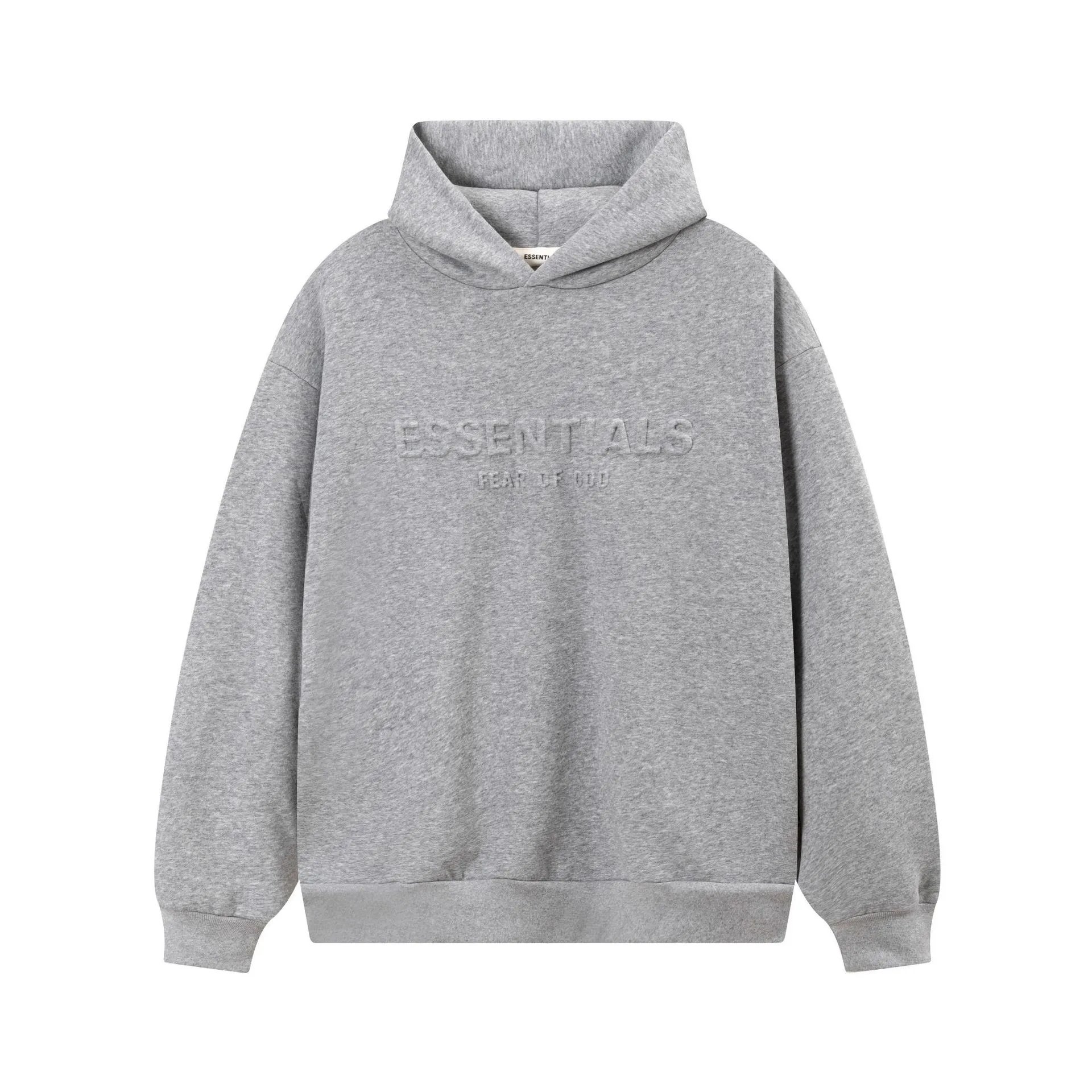Fear of God ESSENTIALS Hoodies & Sweatshirts Logo Pullover Hoodie — 2267 Dark gray