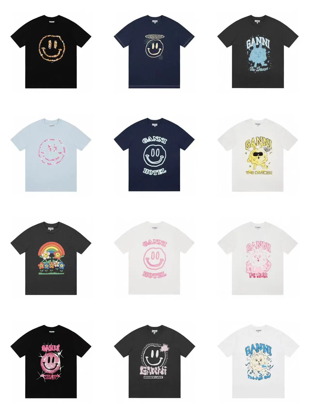 GANNI T-Shirts Graphic Print Short-Sleeve T-Shirt image 4