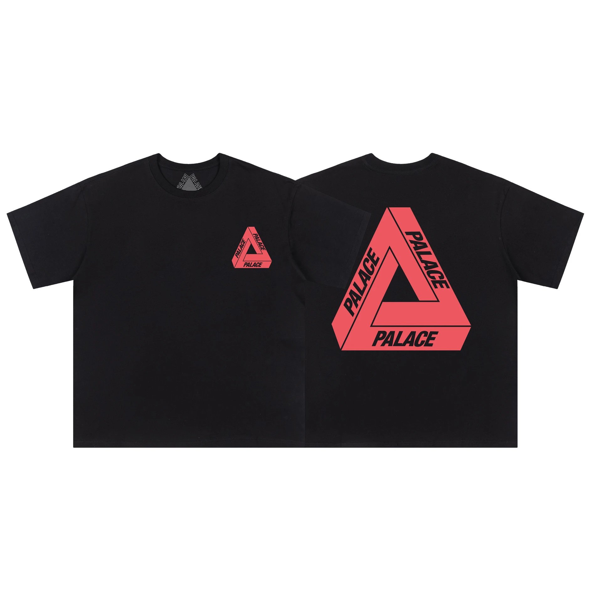 Palace T-Shirts Tri-Ferg Graphic — 03 Black and Red