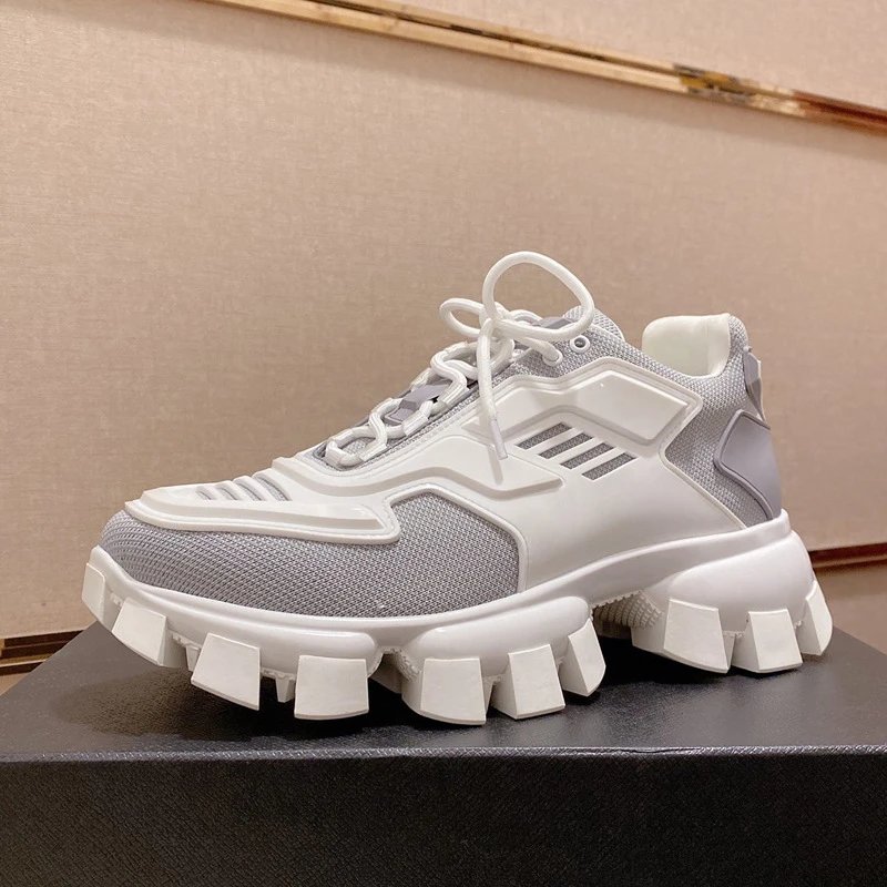 Unbranded Sneakers P5DF-3 Chunky Lug Sole — Light gray