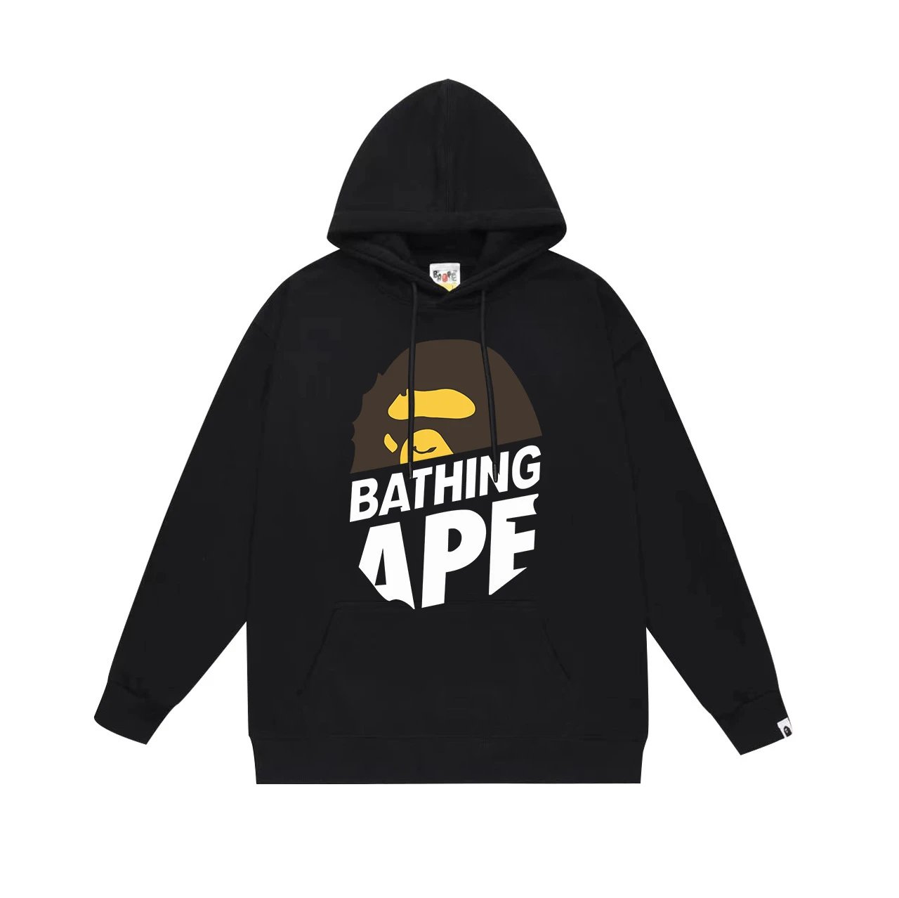 A Bathing Ape Hoodies & Sweatshirts Camo Head Graphic Pullover Hoodie — 654 black
