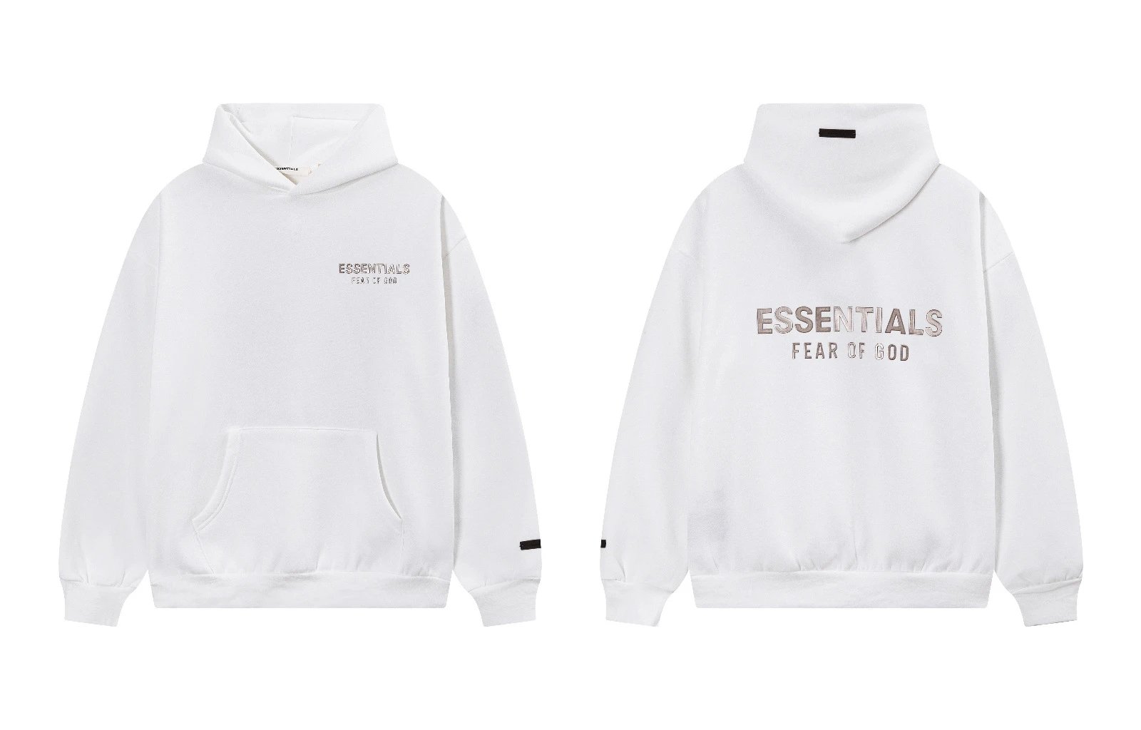 Fear of God Hoodies & Sweatshirts Essentials Logo Hooded Sweatshirt — white 2271
