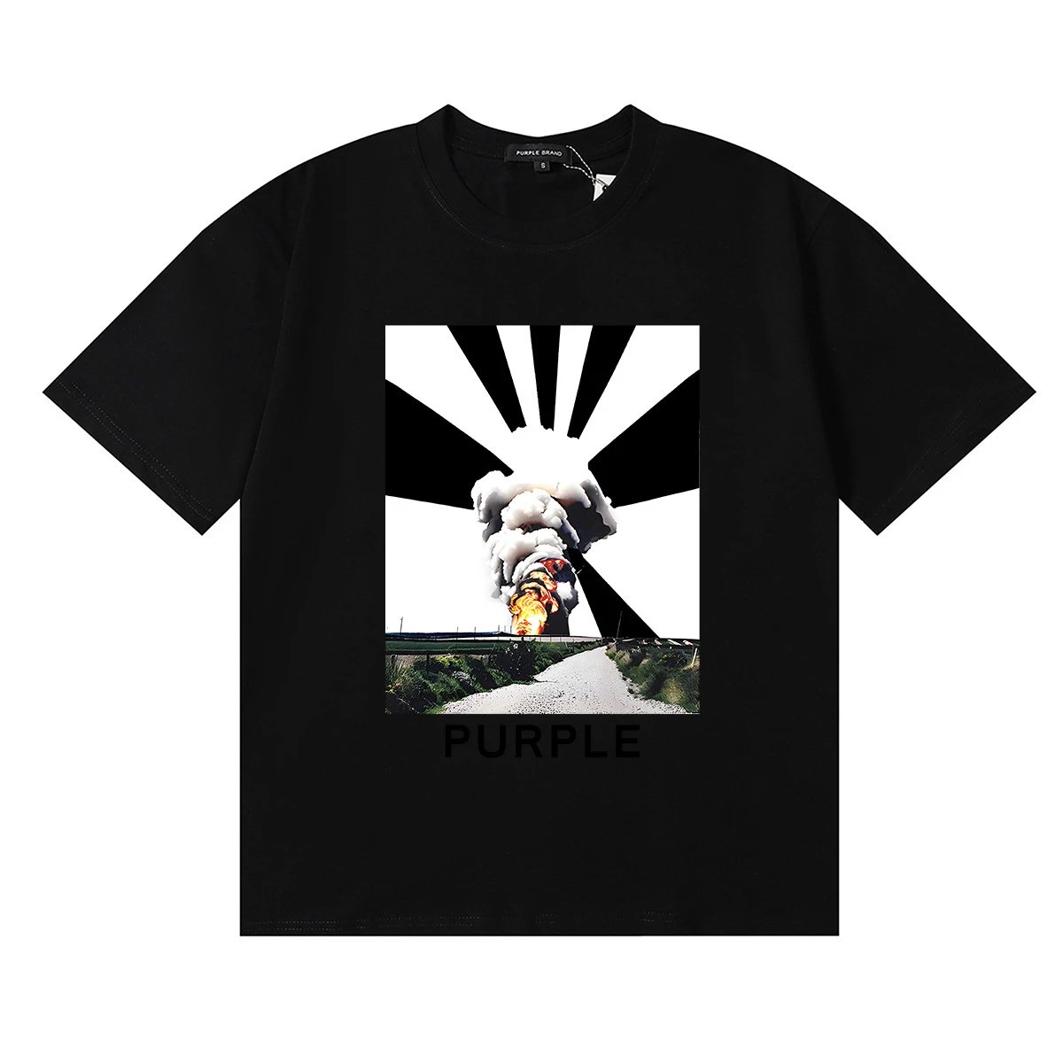 Purple Brand T-Shirts Graphic Print — 3072-1