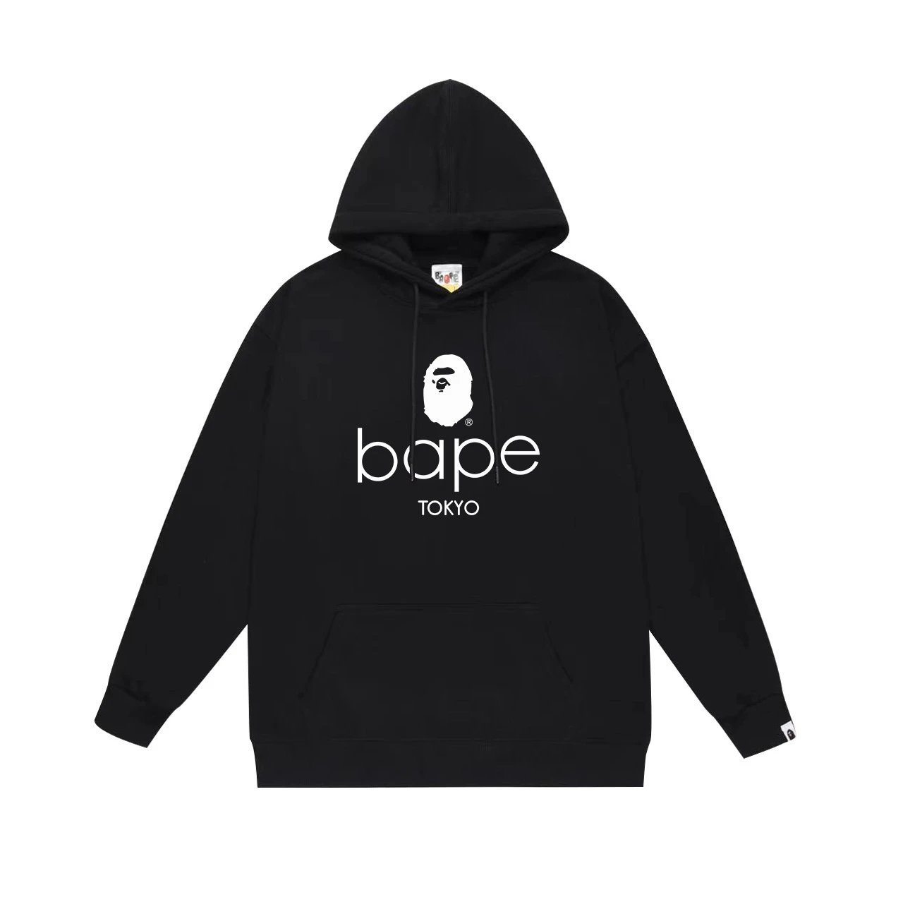 A Bathing Ape Hoodies & Sweatshirts Camo Head Graphic Pullover Hoodie — 667 Black