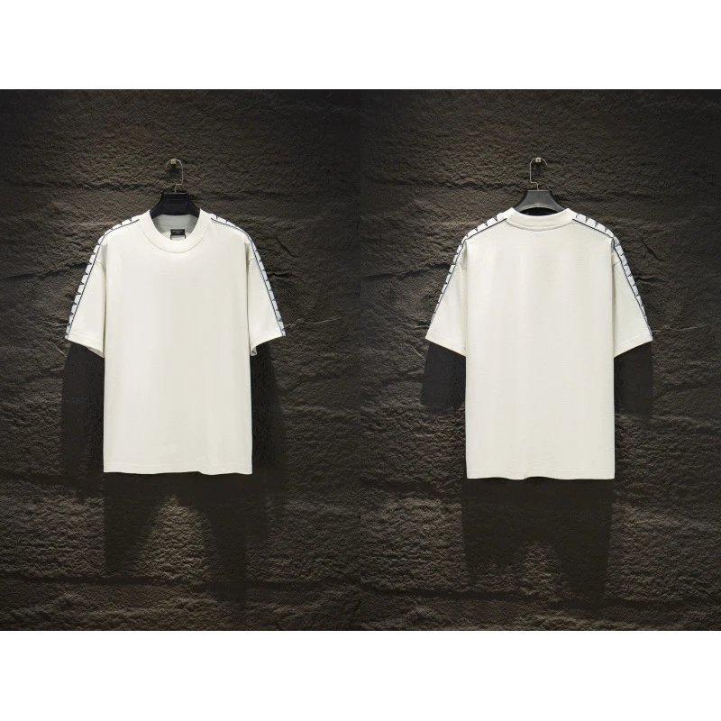 Balenciaga T-Shirts Oversized Logo-Print Short-Sleeve T-Shirt — 8