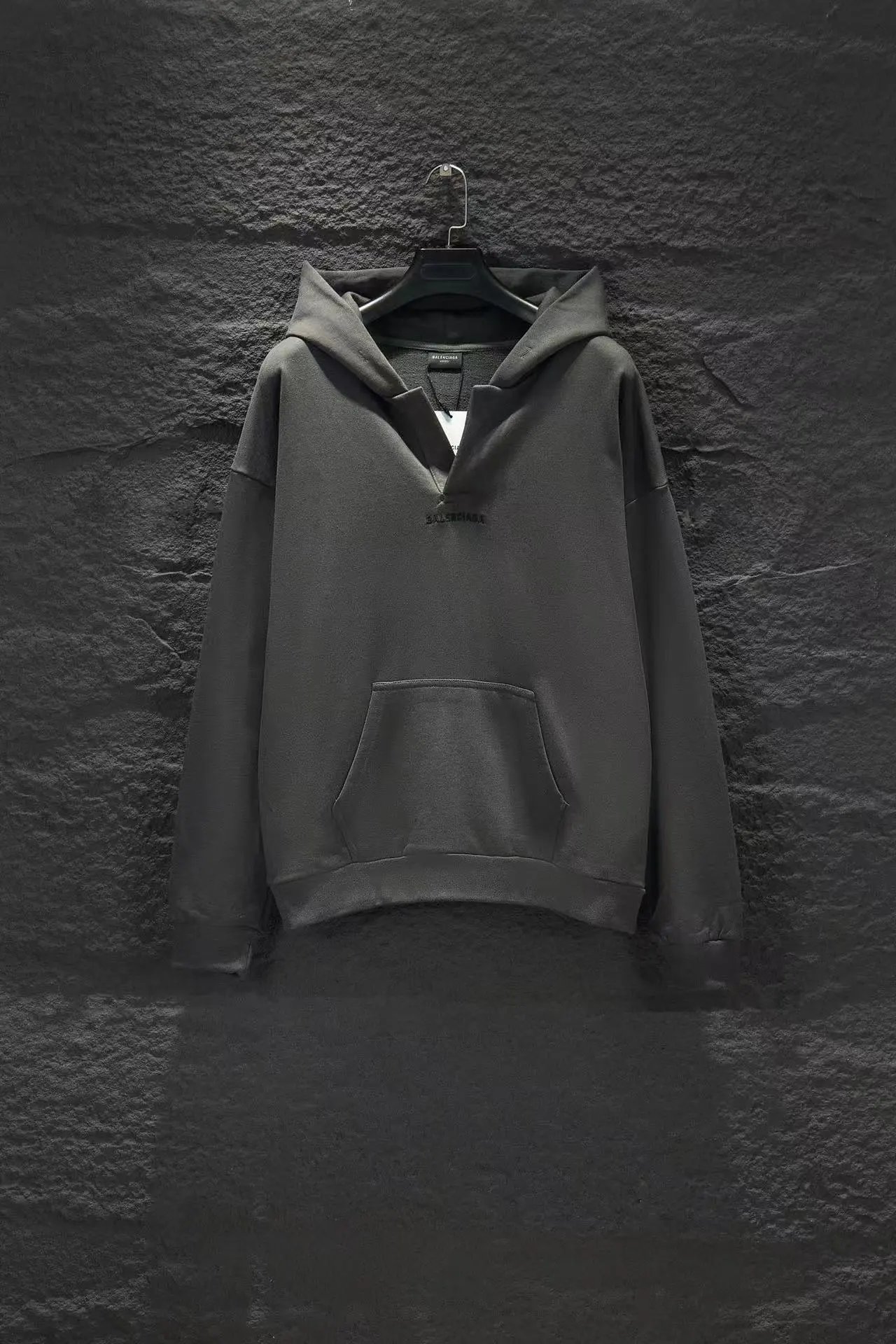 Unbranded Hoodies & Sweatshirts Oversized Letter-Graphic Pullover Hoodie — Advanced Gray 5213