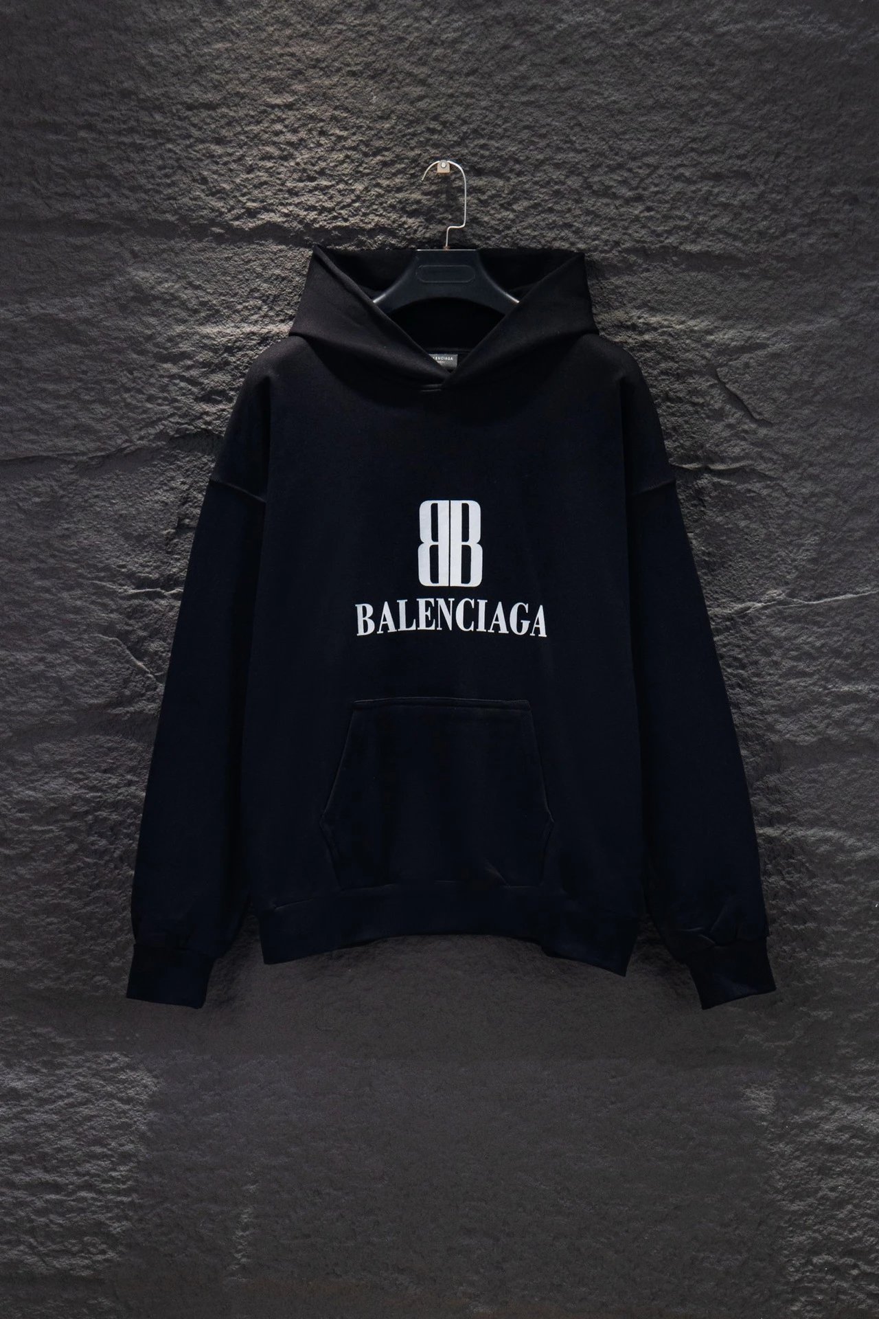 Unbranded Hoodies & Sweatshirts Oversized Letter-Graphic Pullover Hoodie — Black 5220
